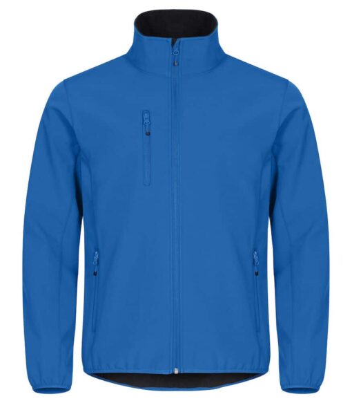 0200910 55 classicsoftshelljacket royalblue front preview - Clique Classic Softshell Jacket