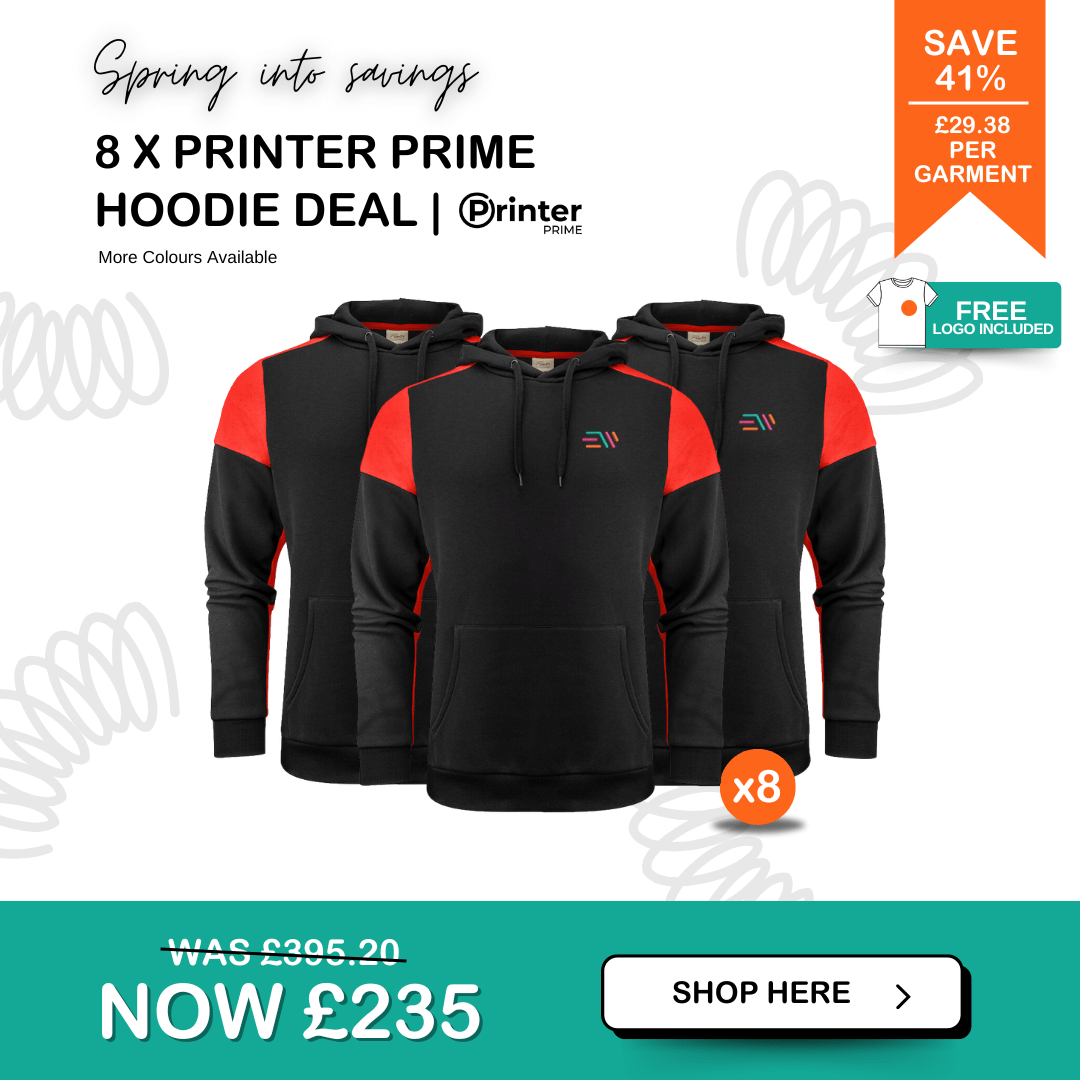 8 x Printer Prime Hoodie Deal