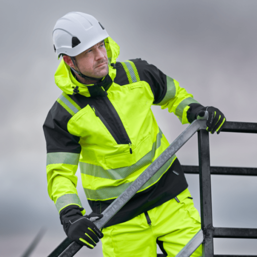 Portwest Hi-vis overhead rain jacket