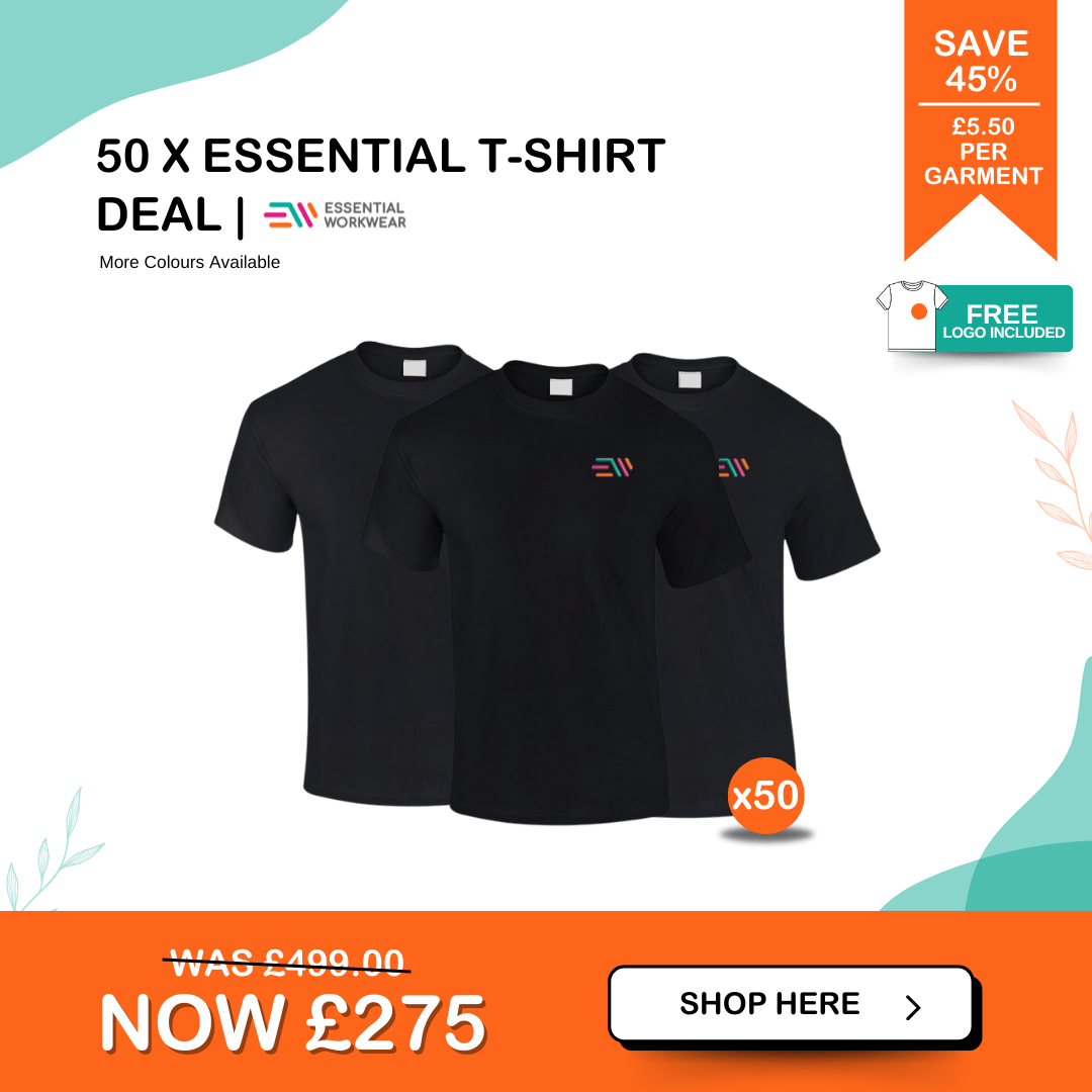 essential workwear t-shirt deal