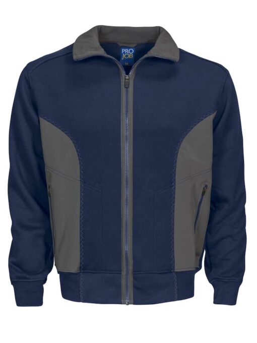 Pro Job Reinforced Full-Zip Softshell Jacket - Navy