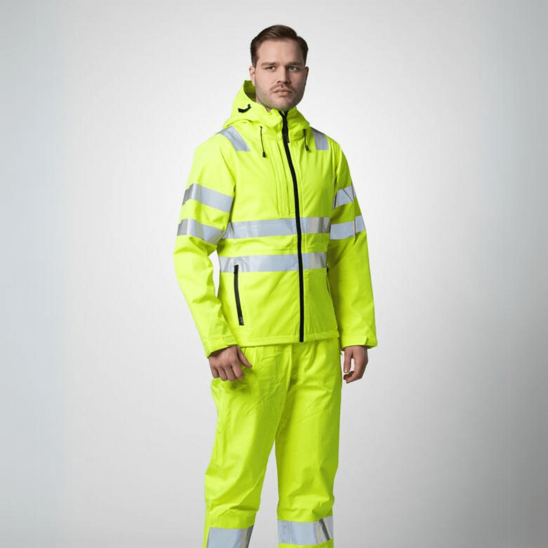 ProJob Hi-Vis Rain Jacket EN ISO 20471 CLASS 3/2