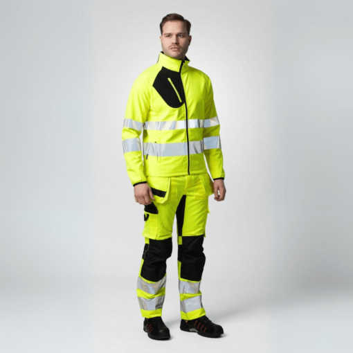 6570 WAISTPANT STRETCH EN ISO 20471 CLASS 2 2 - ProJob Stretch Hi Vis Pants EN ISO 20471 CLASS 2