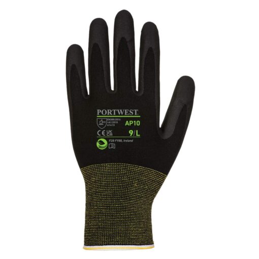 AP10K8R R - Portwest Planet Foam Nitrile Bamboo Gloves - 12 pack