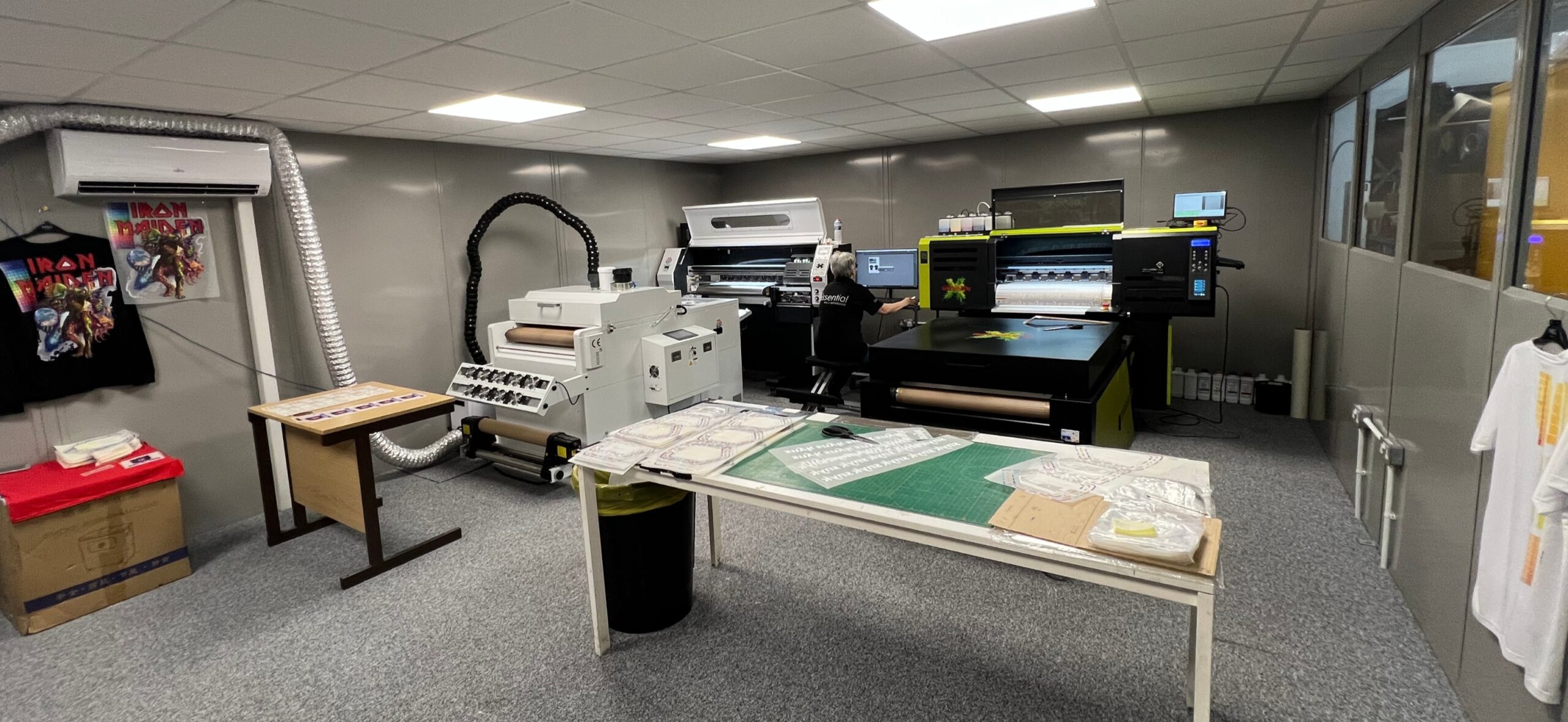 DTF Printing 9 Room with DTF printer and production facilities