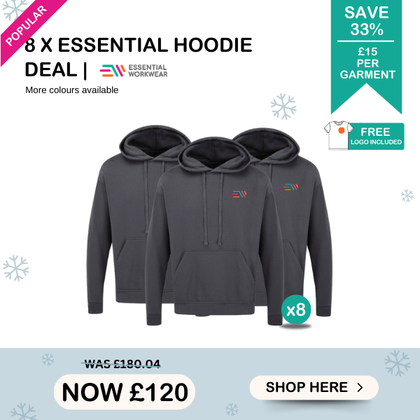 Hoodies available in a multipack option