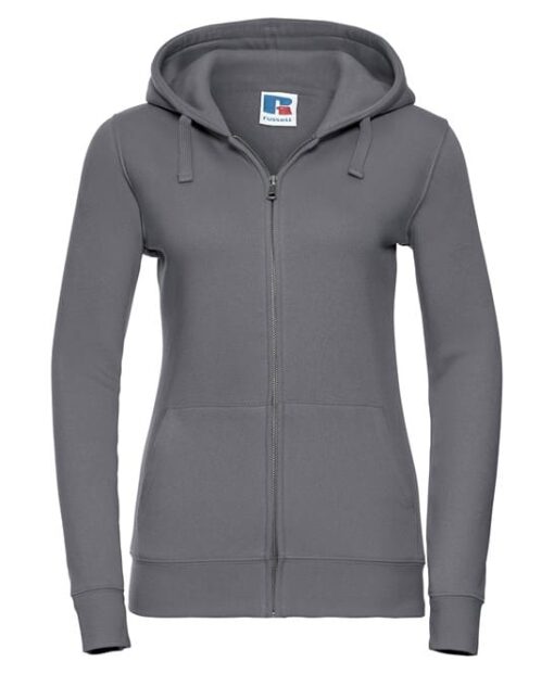 zipped hooded sweatshirt