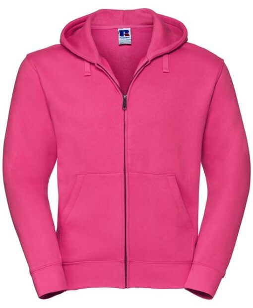 zipped hooded sweatshirt