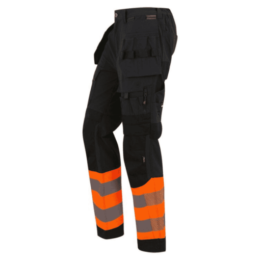 Orange side on Regatta Hi-Vis Workwear Trousers