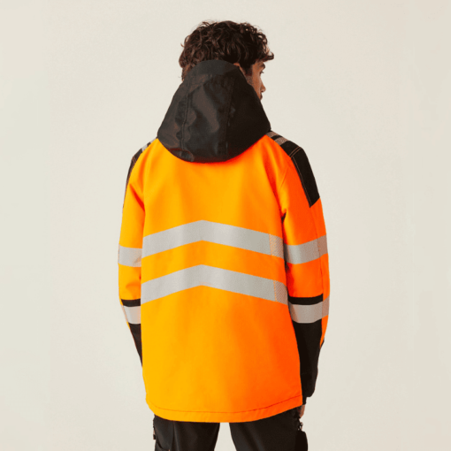 Rear view orange Hi-Vis Jacket