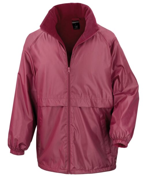 Result Core Microfleece Lined Jacket Burgundy R203X - Result Core Microfleece Lined Jacket