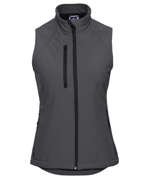 Russell Womens Softshell Gilet Titanium J141F - Russell Women's Softshell Gilet