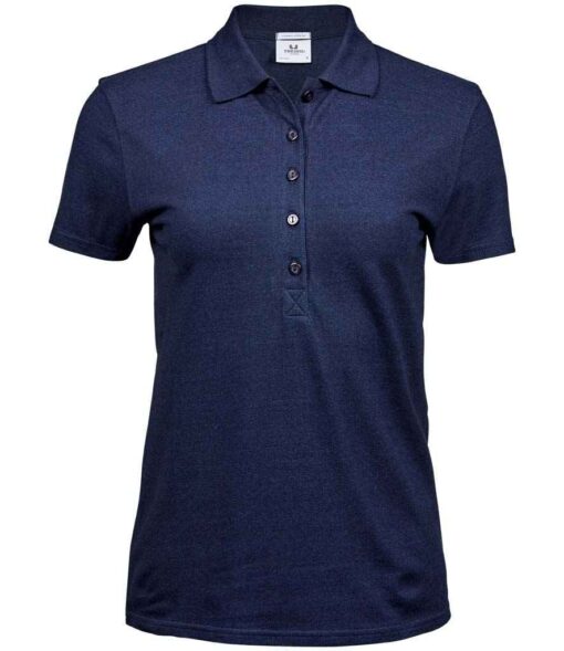 T145 DNM FRONT - Tee Jays Luxury Stretch Polo Shirt - Ladies