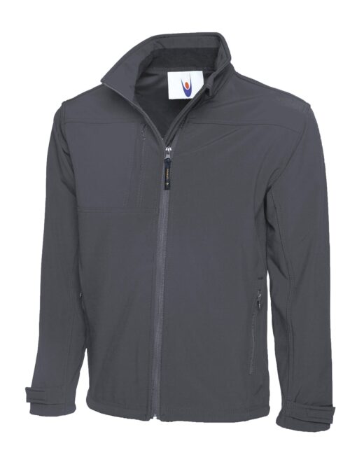 UC611 Light Grey - Uneek Premium Full Zip Soft Shell Jacket