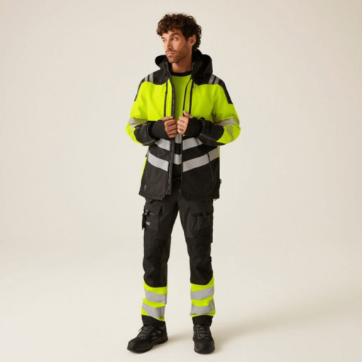 Whole hi-vis yellow outfit with Hi-Vis Jacket