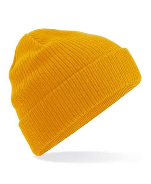 bc050 mustard ft2 - Beechfield Organic Cotton Beanie