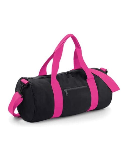 bg140 black fuchsia ft2 - Bagbase Original Barrel Bag