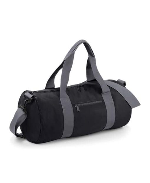 bg140 black grey ft2 - Bagbase Original Barrel Bag