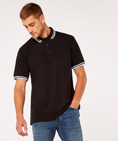 Kustom Kit Tipped Collar Polo