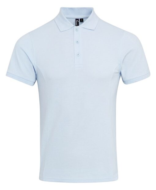 pr630 lightblue ft - Premier Coolchecker Plus Pique Polo
