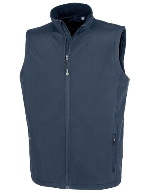 r902m navy ft - Result Recycled 2-Layer Softshell Bodywarmer - Men's