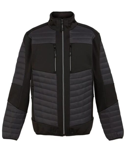 rg540 ash black ft3 - Regatta E-Volve Thermal Hybrid Jacket