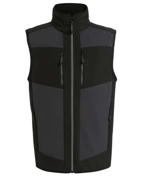 rg543 ash black ft3 - Regatta E-Volve 2-Layer Softshell Bodywarmer