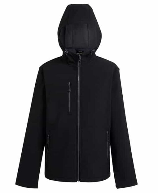 rg594 black seal ft3 - Regatta Navigate 2-Layer Hooded Softshell Jacket